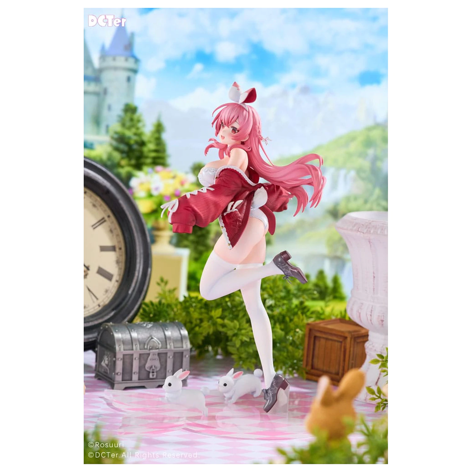 Rosuuri Original Character PVC kip 1/7 White Rabbit Rosu Swimsuit Ver. 25 cm fotografija izdelka