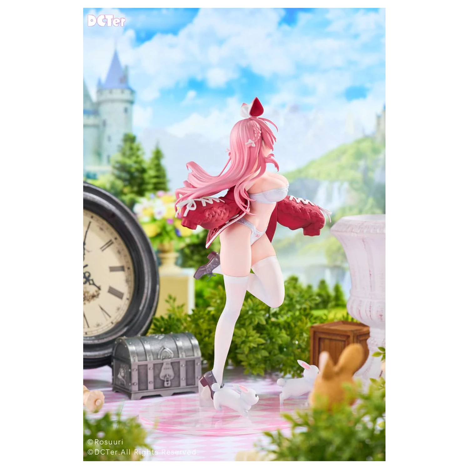 Rosuuri Original Character PVC kip 1/7 White Rabbit Rosu Swimsuit Ver. 25 cm fotografija izdelka