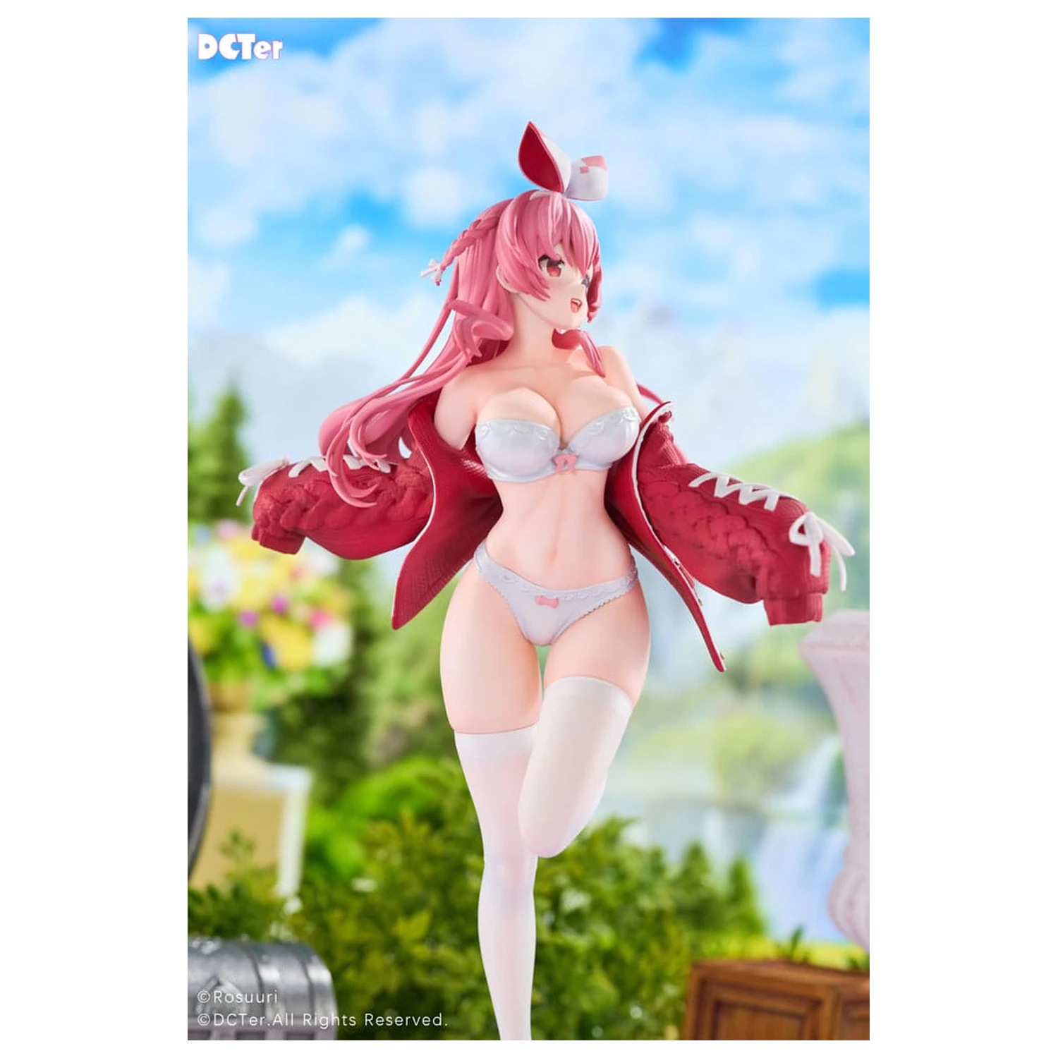 Rosuuri Original Character PVC kip 1/7 White Rabbit Rosu Swimsuit Ver. 25 cm fotografija izdelka