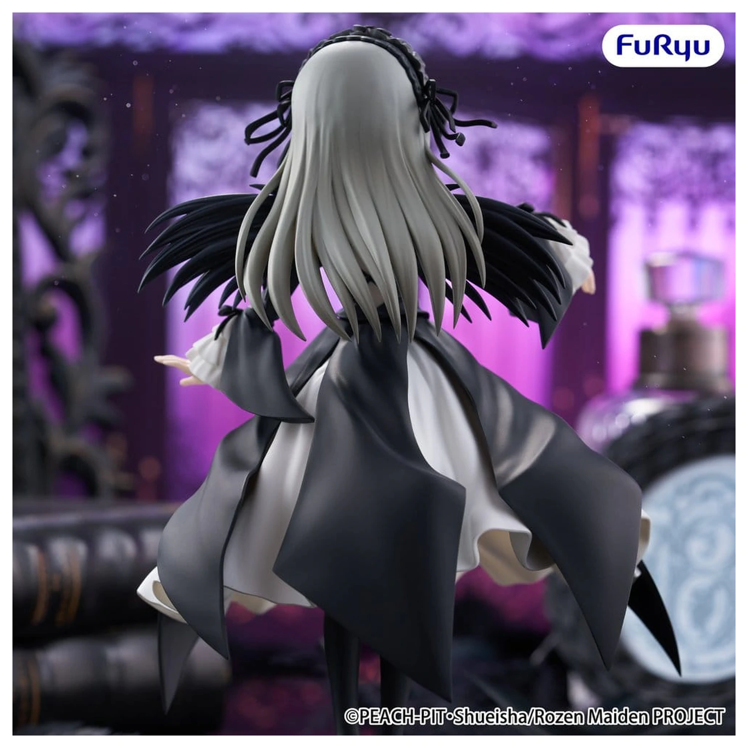 Rozen Maiden Trio-Try-iT PVC Kip Suigintou 18 cm fotografija izdelka