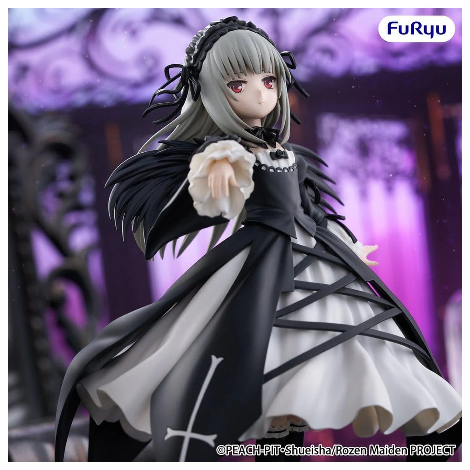 Rozen Maiden Trio-Try-iT PVC Kip Suigintou 18 cm fotografija izdelka