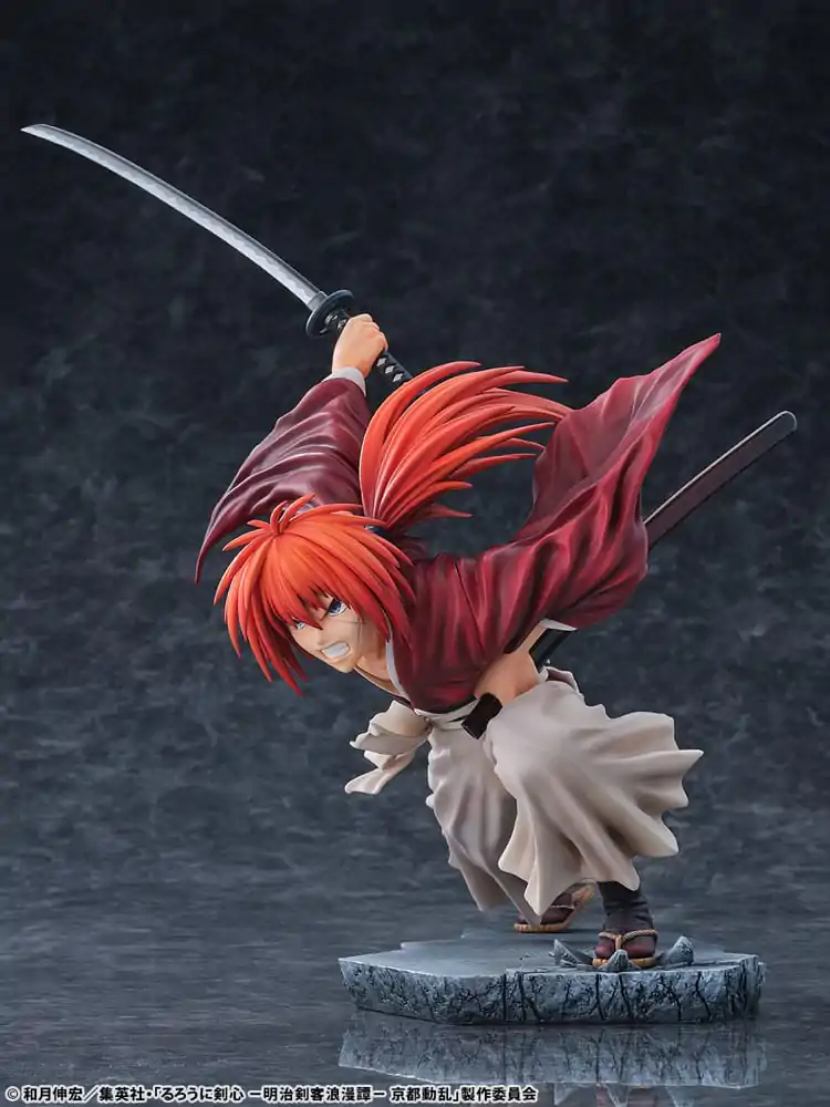 Rurouni Kenshin: Meiji Kenkaku Romantan Kyoto Douran PVC Figura 1/6 Kenshin Himura Amakakeruryuunohirameki Ver. 26 cm fotografija izdelka