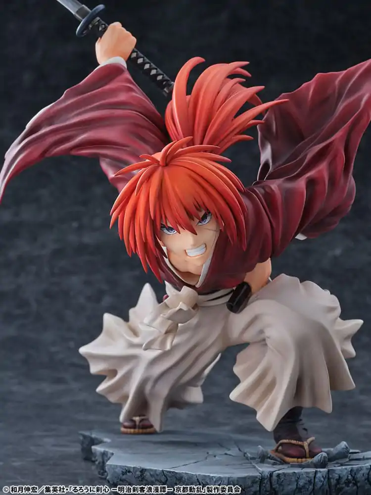 Rurouni Kenshin: Meiji Kenkaku Romantan Kyoto Douran PVC Figura 1/6 Kenshin Himura Amakakeruryuunohirameki Ver. 26 cm fotografija izdelka