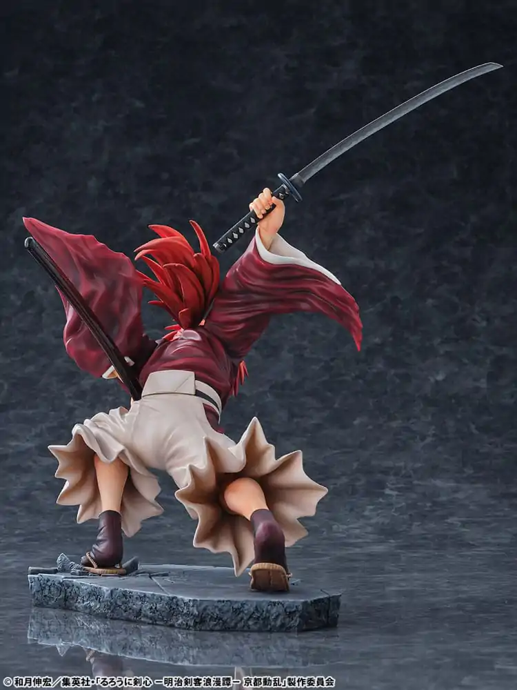 Rurouni Kenshin: Meiji Kenkaku Romantan Kyoto Douran PVC Figura 1/6 Kenshin Himura Amakakeruryuunohirameki Ver. 26 cm fotografija izdelka