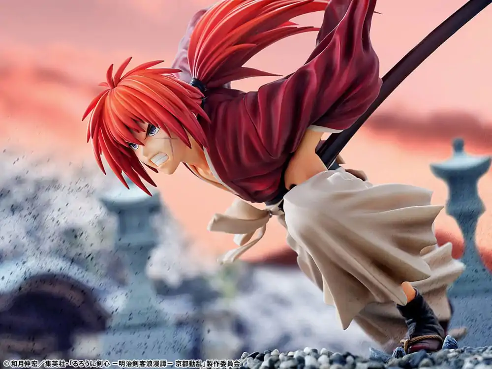 Rurouni Kenshin: Meiji Kenkaku Romantan Kyoto Douran PVC Figura 1/6 Kenshin Himura Amakakeruryuunohirameki Ver. 26 cm fotografija izdelka