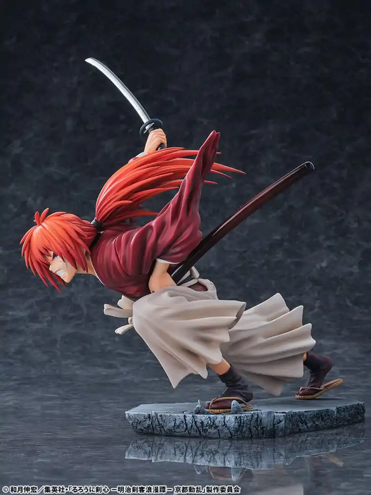 Rurouni Kenshin: Meiji Kenkaku Romantan Kyoto Douran PVC Figura 1/6 Kenshin Himura Amakakeruryuunohirameki Ver. 26 cm fotografija izdelka