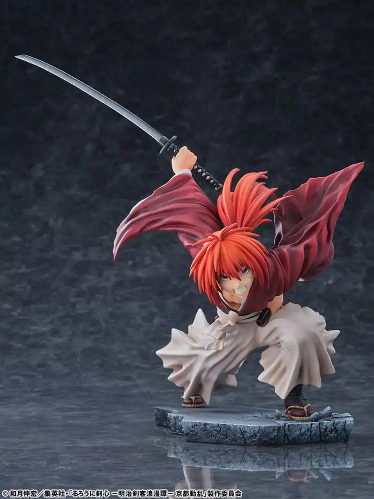 Rurouni Kenshin: Meiji Kenkaku Romantan Kyoto Douran PVC Figura 1/6 Kenshin Himura Amakakeruryuunohirameki Ver. 26 cm fotografija izdelka
