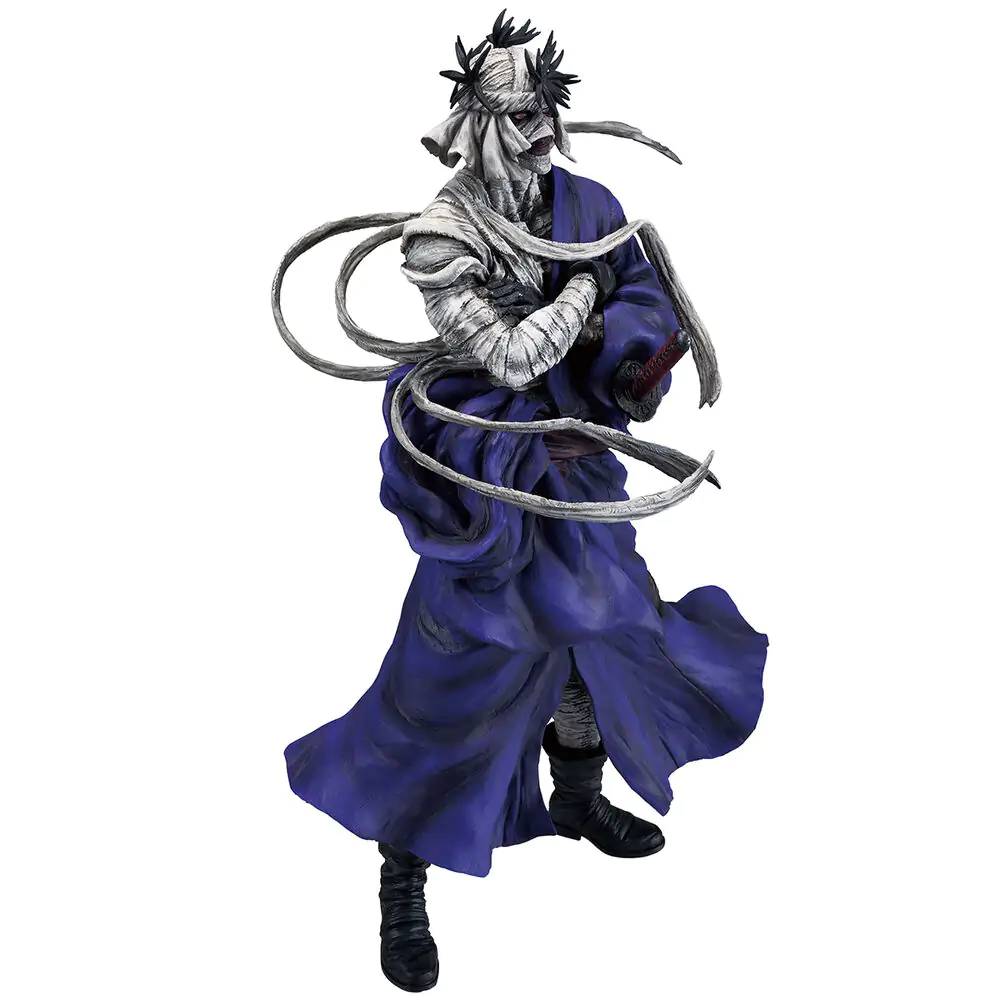 Rurouni Kenshin Meiji Swordsman Romantic Story Makoto Shishio Ichibansho figura 25 cm fotografija izdelka