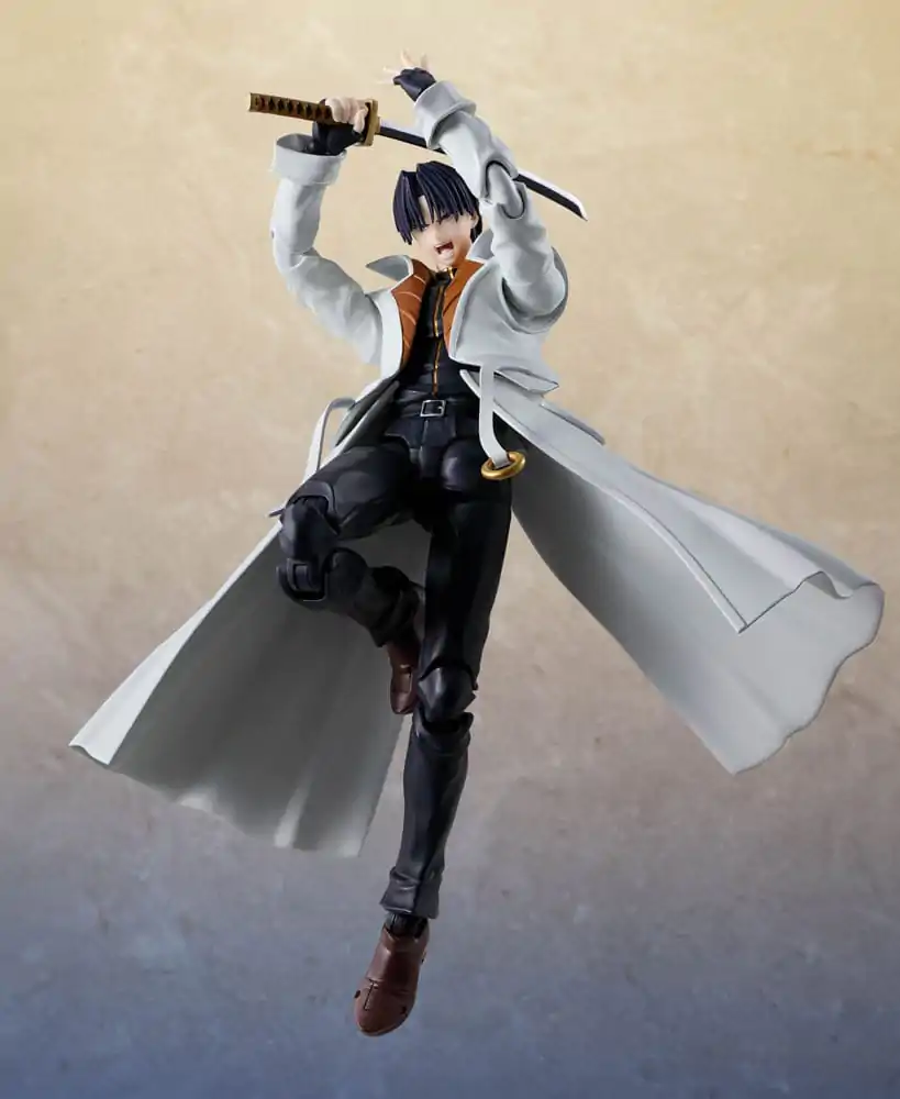 Rurouni Kenshin: Meiji Swordsman Romantic Story S.H. Figuarts Akcijska figura Aoshi Shinomori 17 cm fotografija izdelka