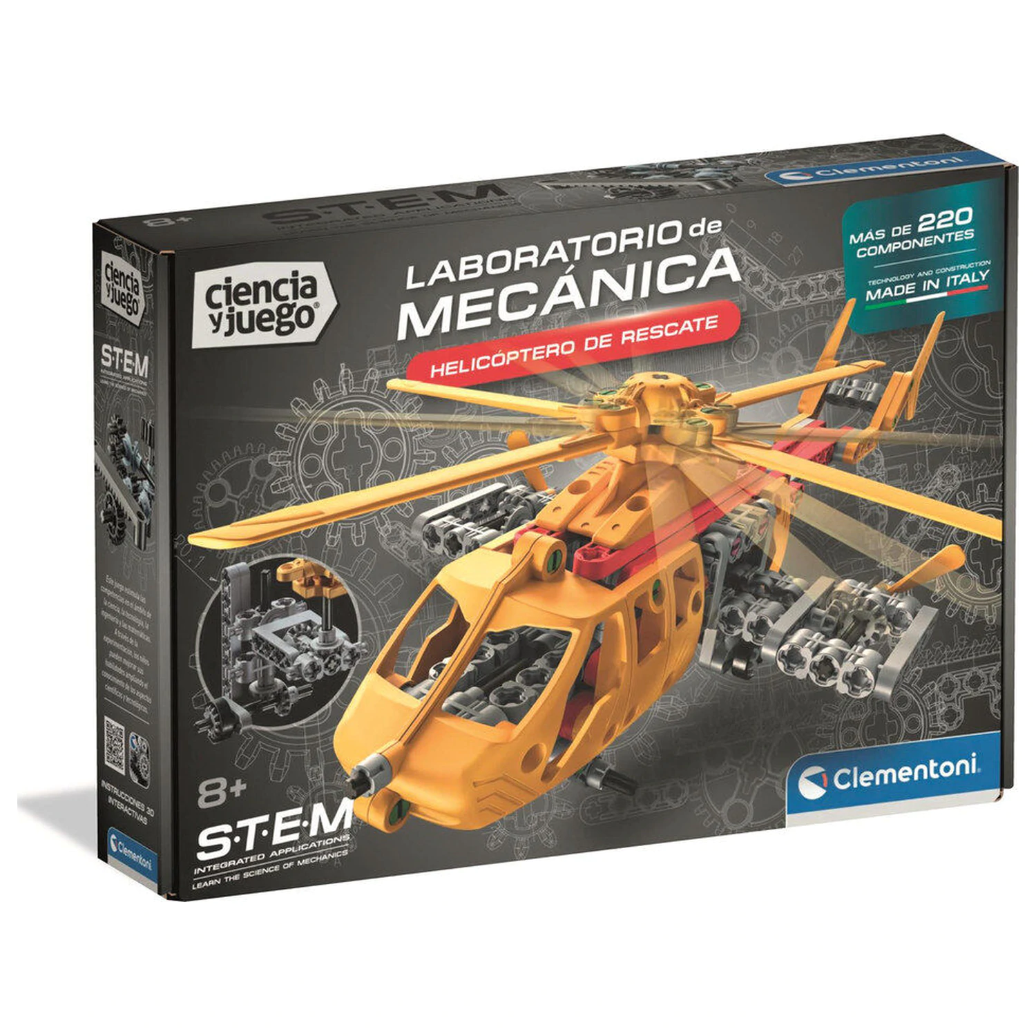 S.T.E.M Reševalni Helikopter Mehanika Laboratorijska igra fotografija izdelka