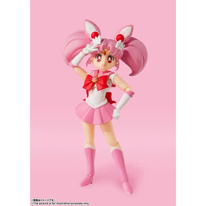 Sailor Moon S.H. Figuarts akcijska figura Sailor Chibi Moon Animation Color Edition 10 cm fotografija izdelka