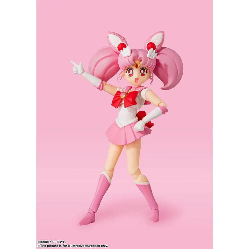 Sailor Moon S.H. Figuarts akcijska figura Sailor Chibi Moon Animation Color Edition 10 cm fotografija izdelka