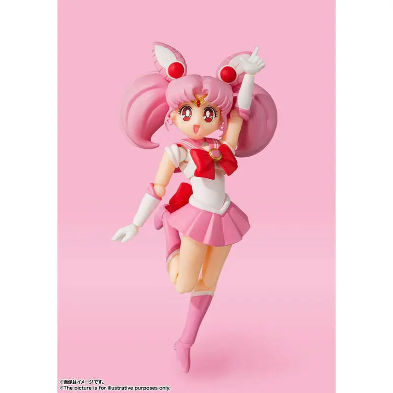 Sailor Moon S.H. Figuarts akcijska figura Sailor Chibi Moon Animation Color Edition 10 cm fotografija izdelka