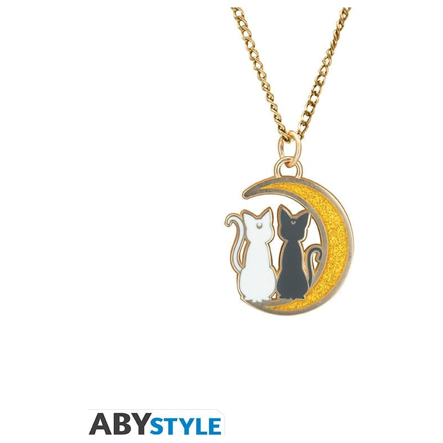 Sailor Moon Cats on the Moon nyaklánc z obeskom fotografija izdelka
