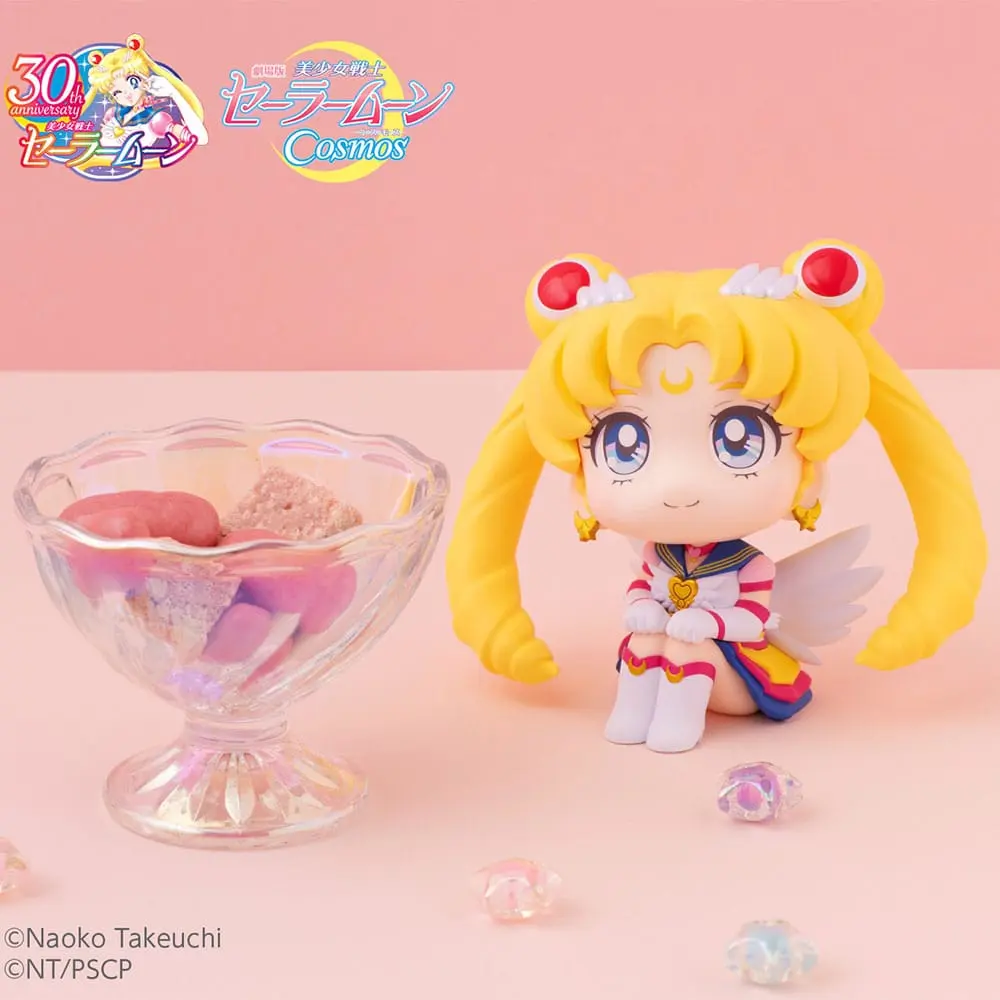 Sailor Moon Cosmos The Movie Look Look Up PVC Kipa Eternal Sailor Moon & Eternal Sailor Chibi Moon LTD Ver. 11 cm fotografija izdelka