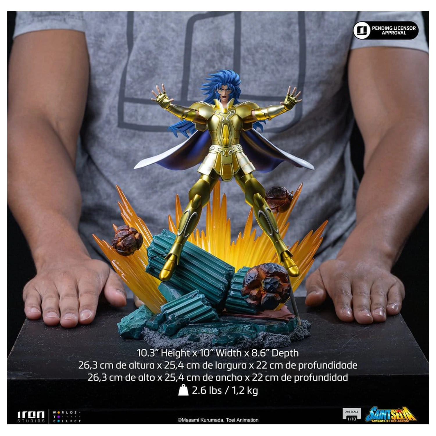 Saint Seiya Art Scale Kip 1/10 Gemini Saga 26 cm fotografija izdelka