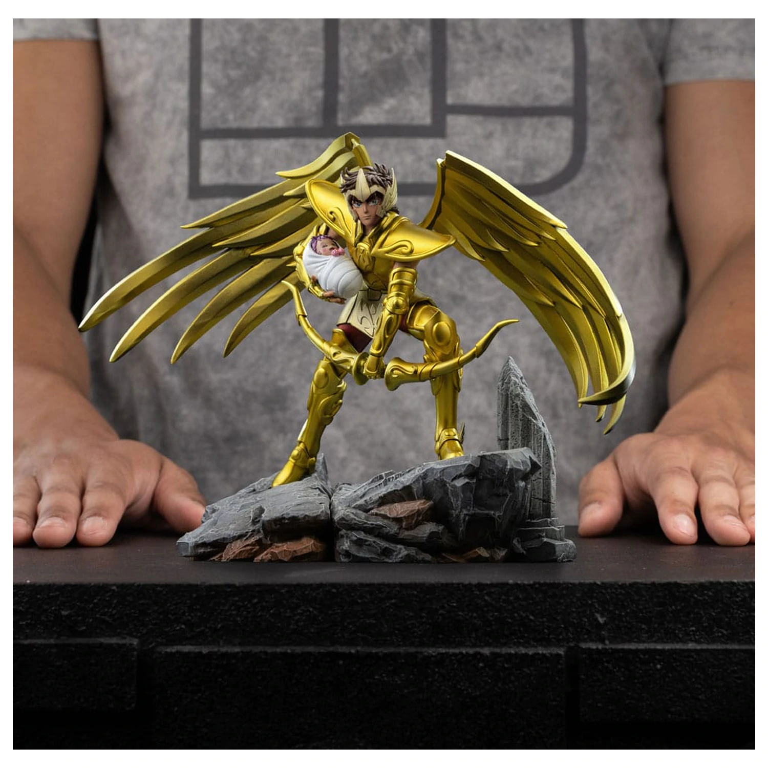 Saint Seiya Art Scale kip 1/10 Sagittarius Aiolos 21 cm fotografija izdelka