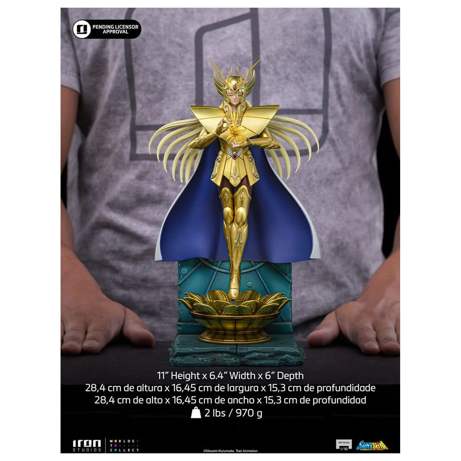 Saint Seiya Art Scale Kip 1/10 Virgo Shaka 28 cm fotografija izdelka