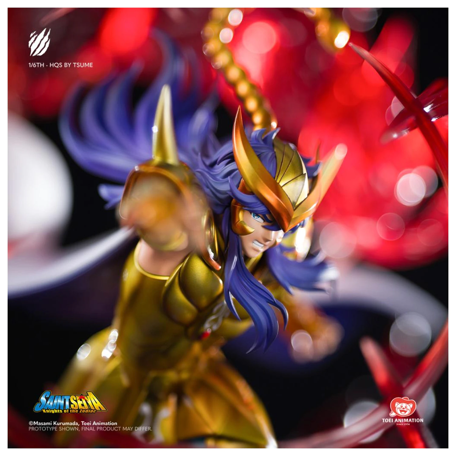 Kip Saint Seiya Scorpio Milo HQS 1/6 Tsume 62 cm fotografija izdelka