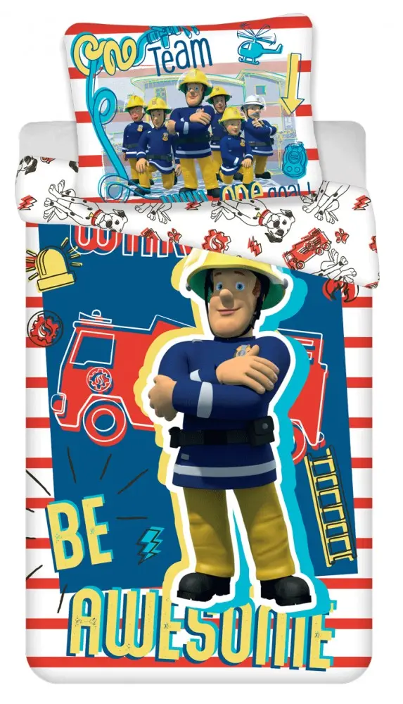 Fireman Sam prevleka za odejo 140x200cm, 70x90cm fotografija izdelka