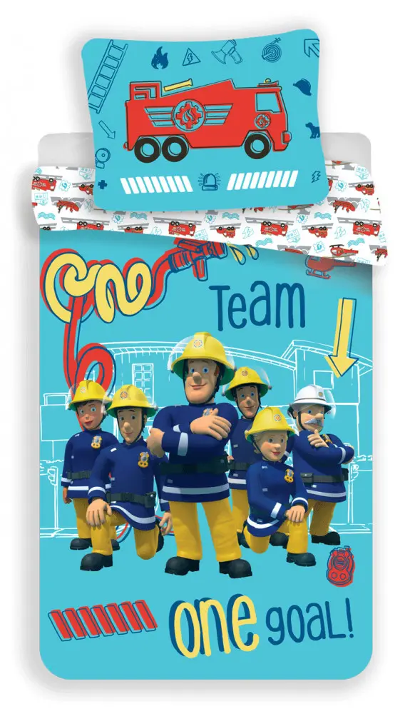 Fireman Sam komplet prevleke za odejo 140x200cm, 70x90cm fotografija izdelka