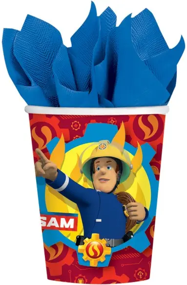 Fireman Sam papirnati kozarci 8 kosov 250 ml fotografija izdelka