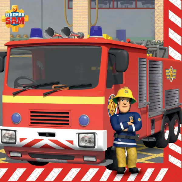 Fireman Sam prtički 16 kos 33x33 cm fotografija izdelka