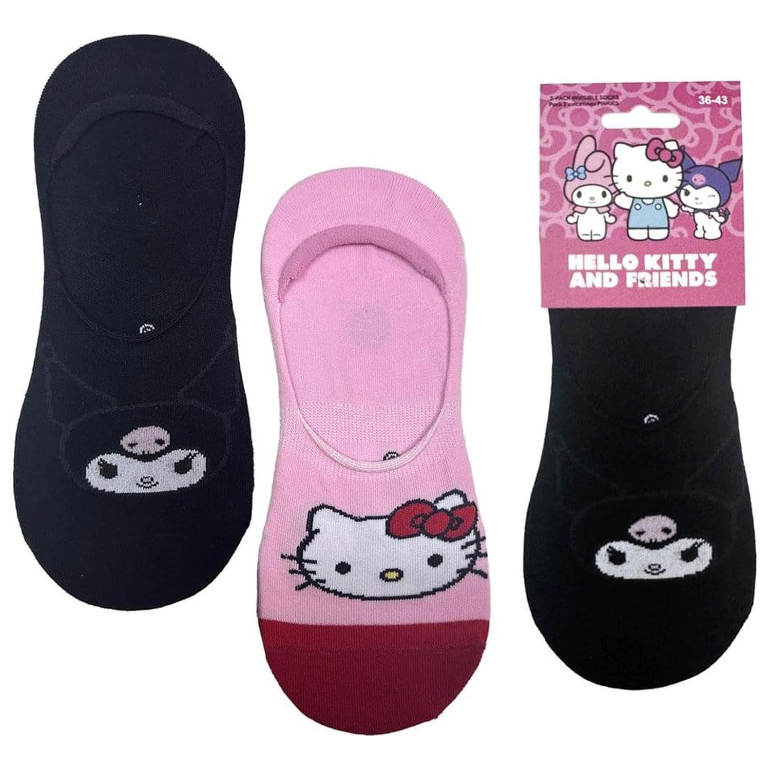 Sanrio Nogavice 2-paket Hello Kitty Pinkies 36-43 fotografija izdelka