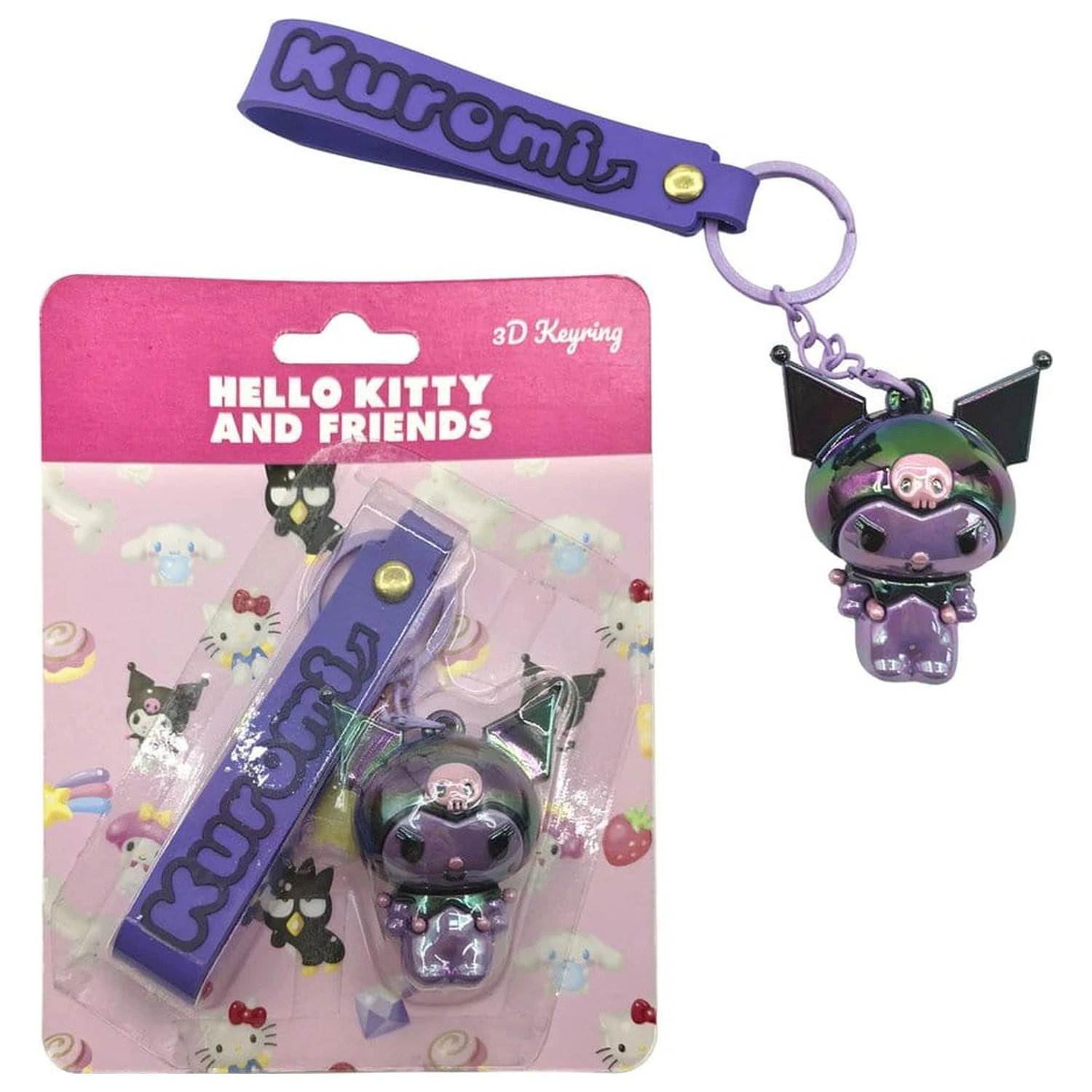 Sanrio 3D obesek za ključe Hello Kitty Kuromi fotografija izdelka
