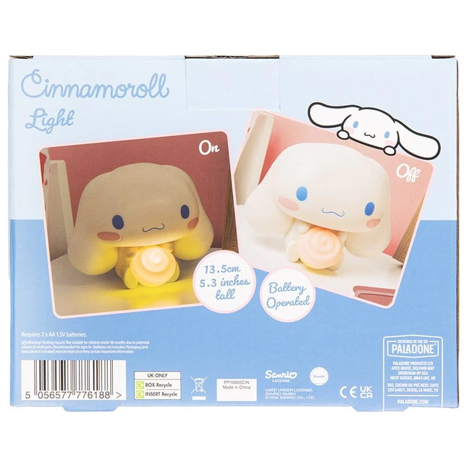 Sanrio GloBuddies Light Cinnamoroll 14 cm fotografija izdelka
