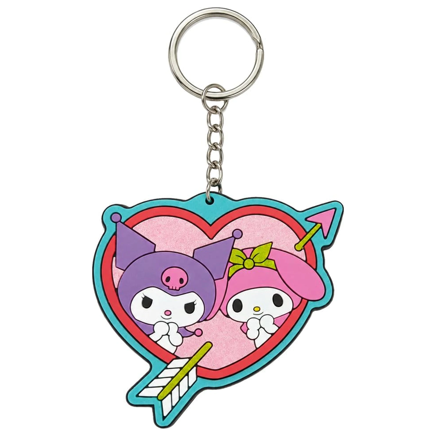 Sanrio gumijast obesek za ključe Kuromi & My Melody 6 cm fotografija izdelka