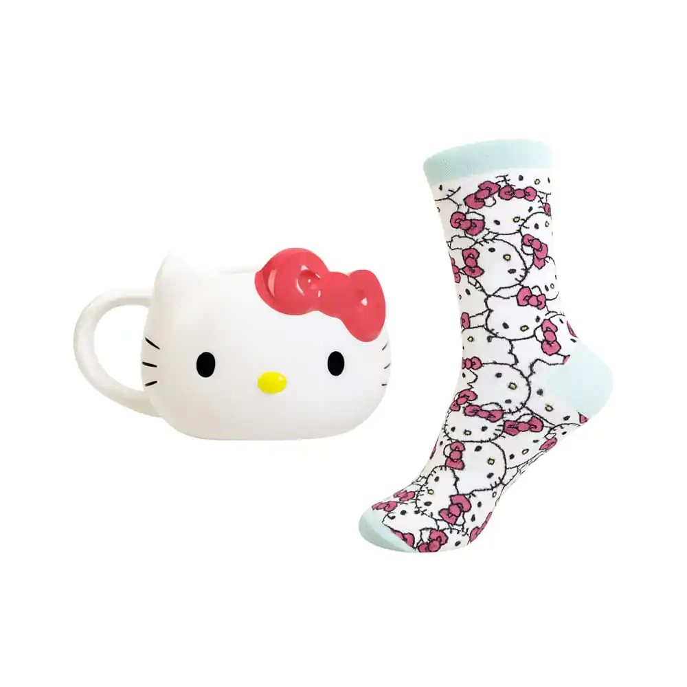 Sanrio 3D Skodelica in nogavice komplet Hello Kitty fotografija izdelka