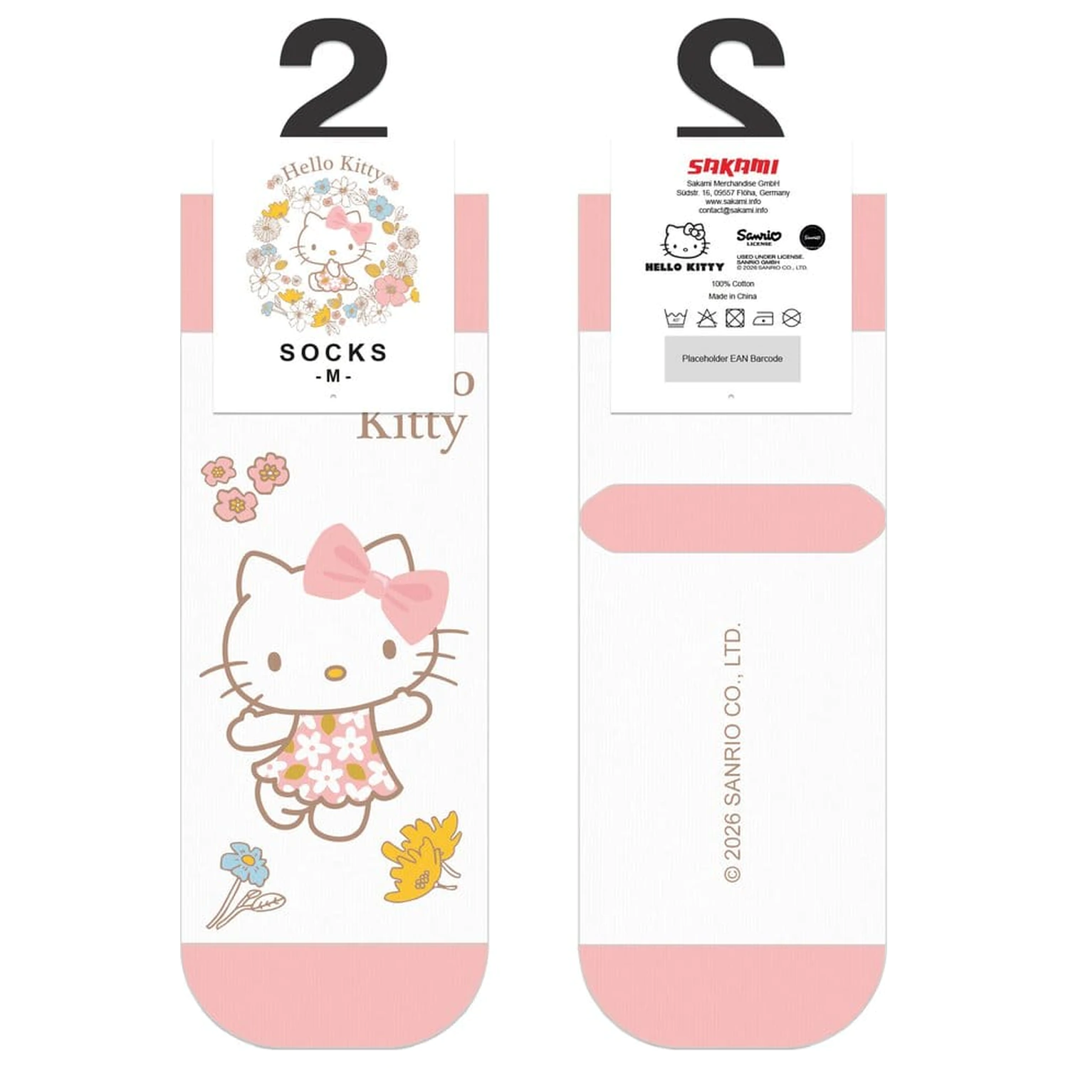 Sanrio Nogavice Hello Kitty Buttercream kratke 36-40 fotografija izdelka