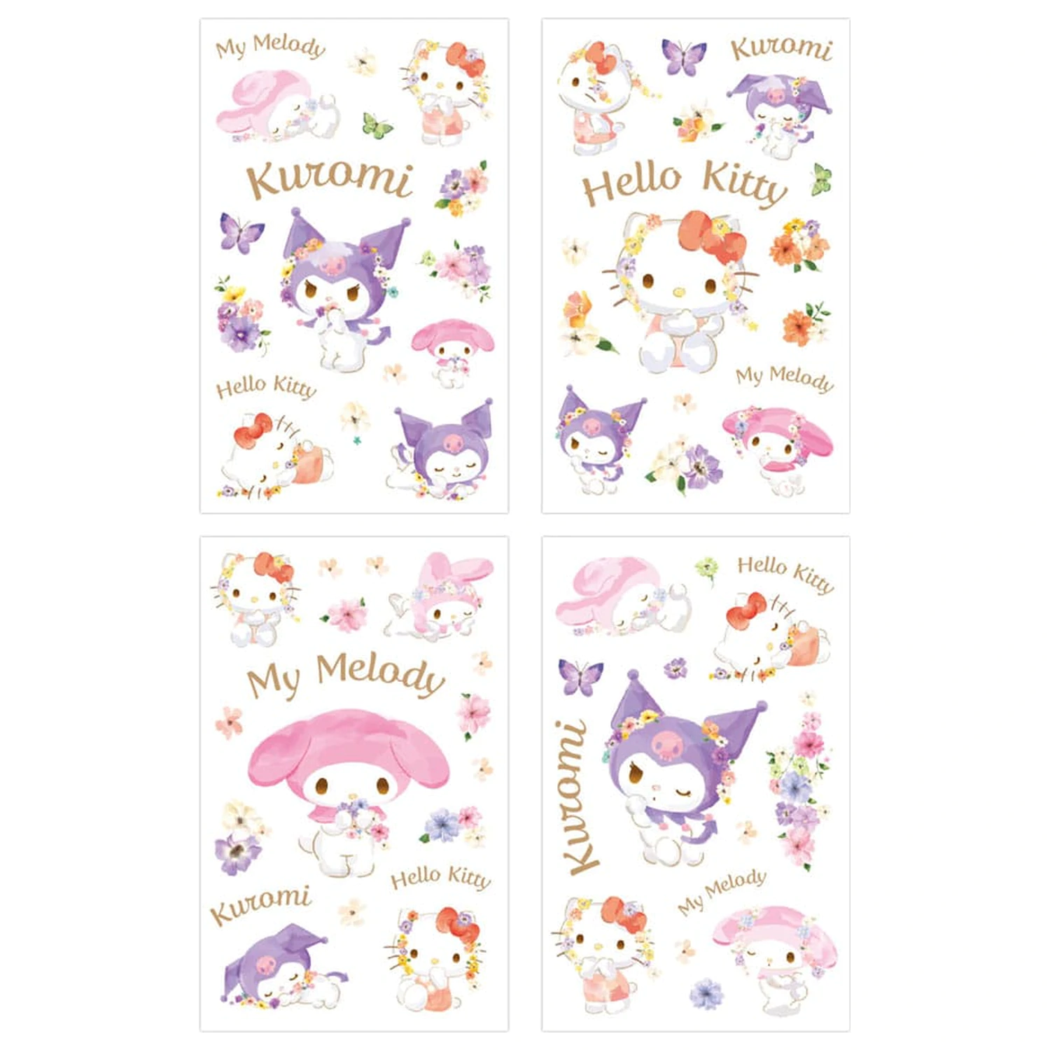 Sanrio komplet nalepk Hello Kitty & Friends Pastel Vivid fotografija izdelka