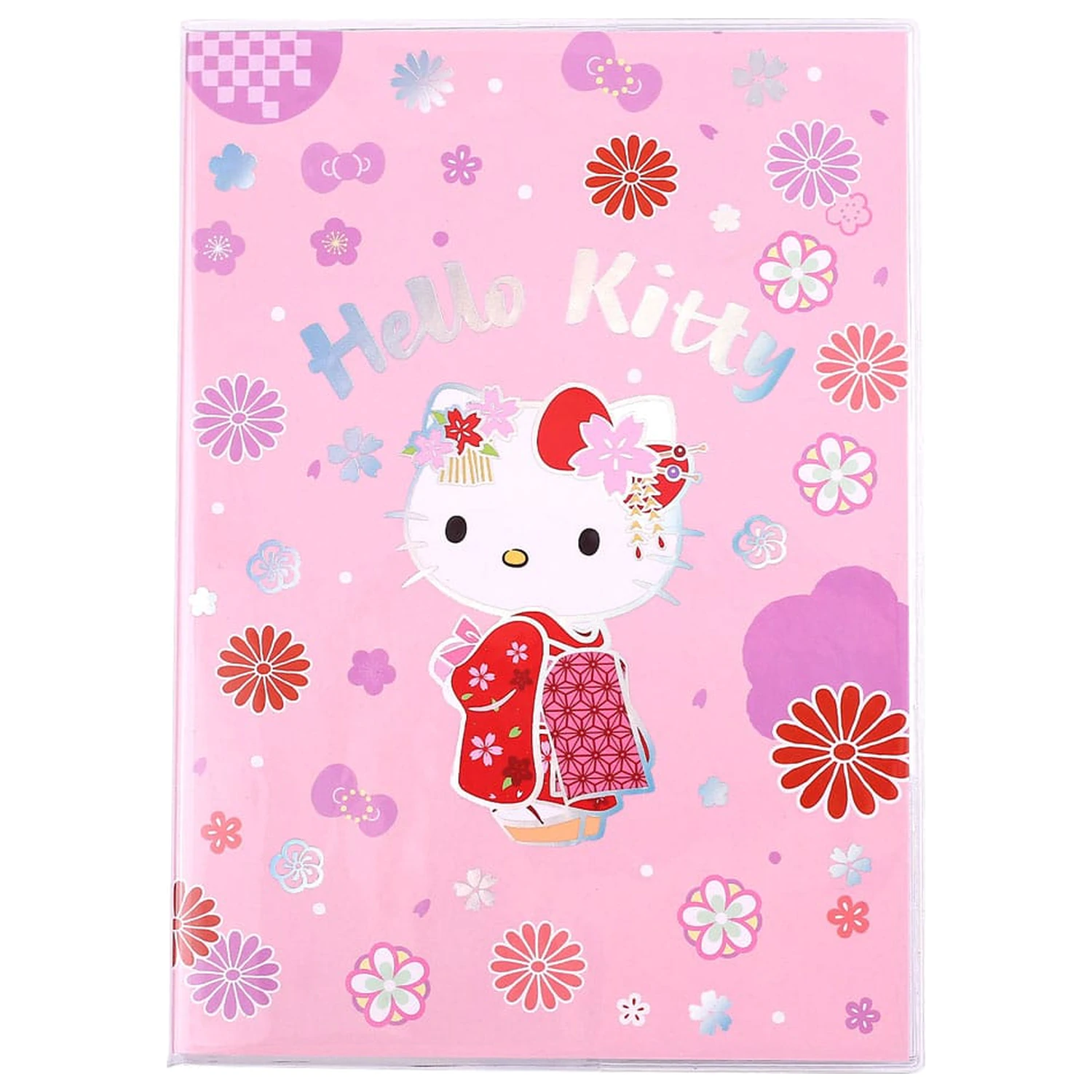Sanrio beležnica Hello Kitty Kimono Holographic Checkered fotografija izdelka