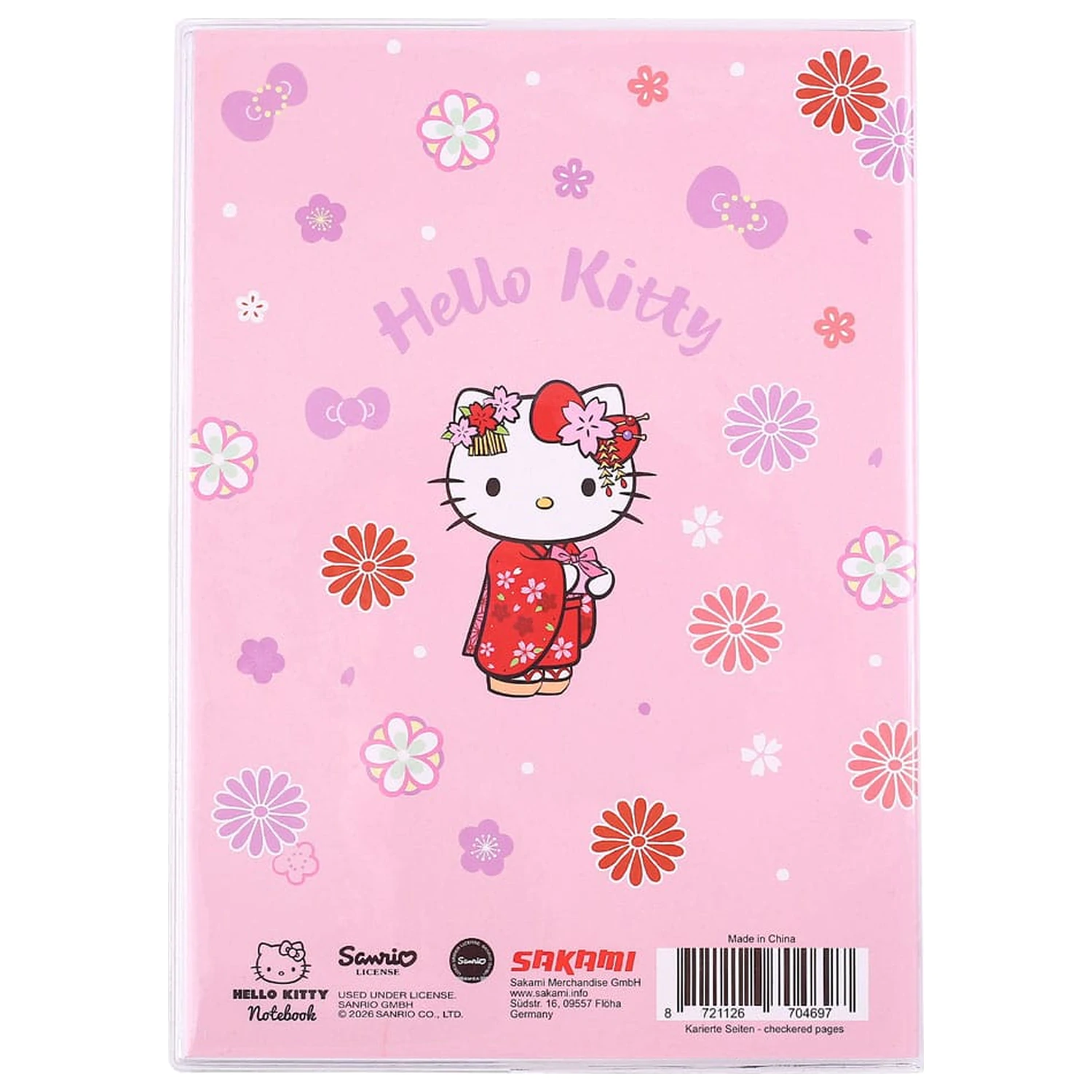 Sanrio beležnica Hello Kitty Kimono Holographic Checkered fotografija izdelka