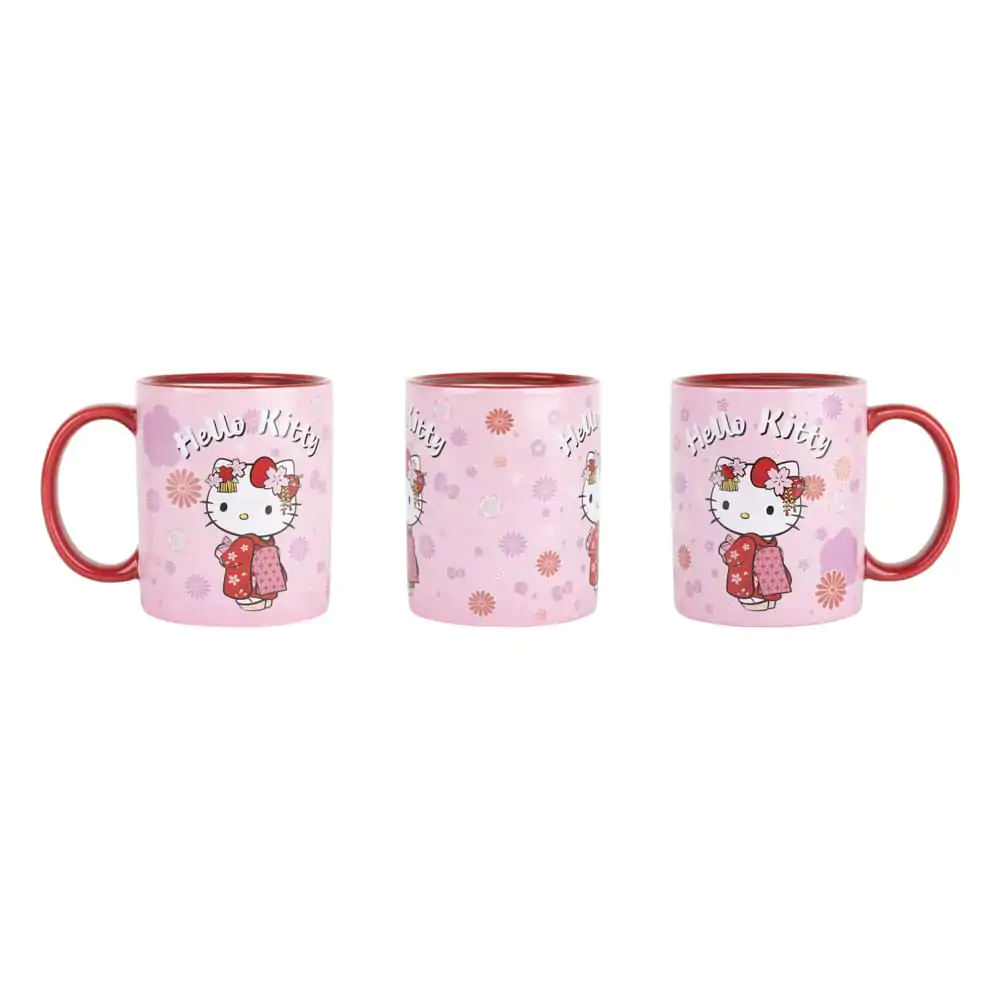 Sanrio termo občutljiv lonček Hello Kitty Kimono 320 ml fotografija izdelka