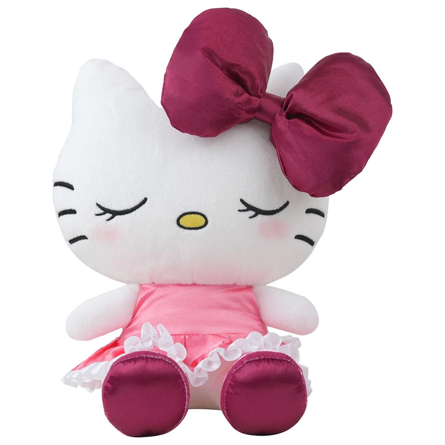 Sanrio Plush figura Hello Kitty Rdeča žametna obleka 17 cm fotografija izdelka