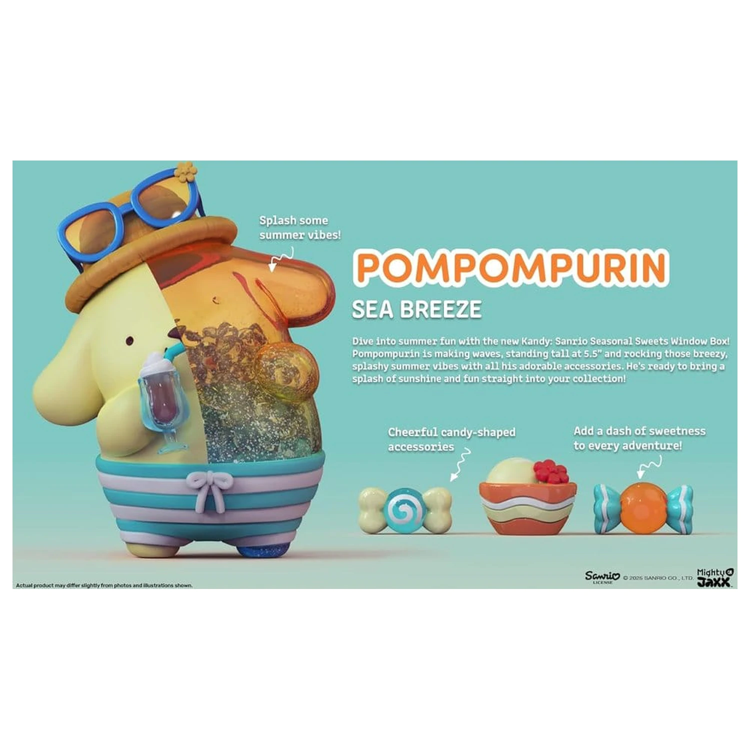 Sanrio Kandy Pompompurin Sea Breeze Series 15 cm fotografija izdelka