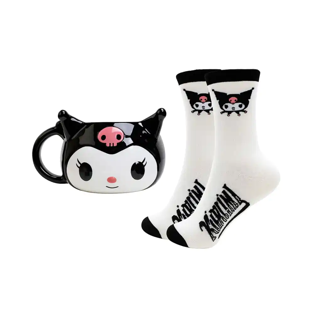 Sanrio 3D Skodelica in nogavice set Kuromi fotografija izdelka