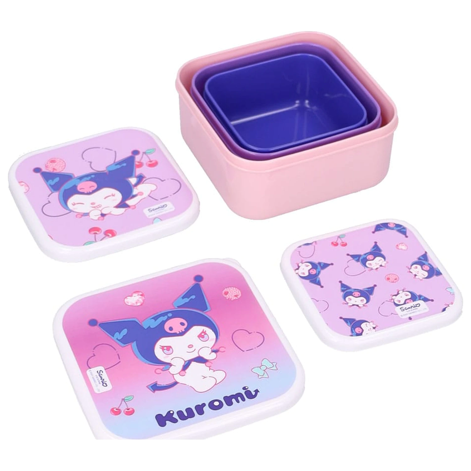 Sanrio škatla za prigrizke Set Kuromi Fresh Bites fotografija izdelka