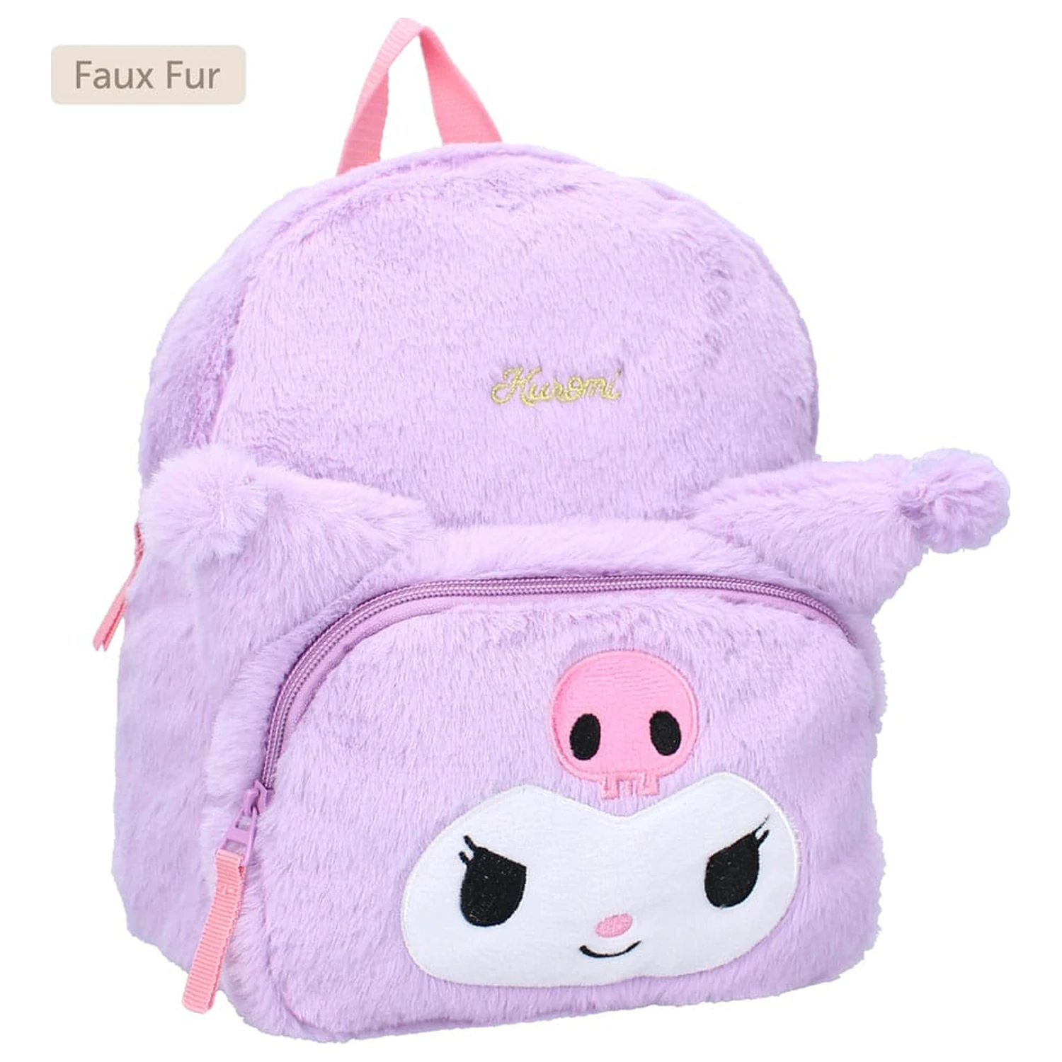 Sanrio nahrbtnik Kuromi Fluffy Festival Purple 26 cm fotografija izdelka