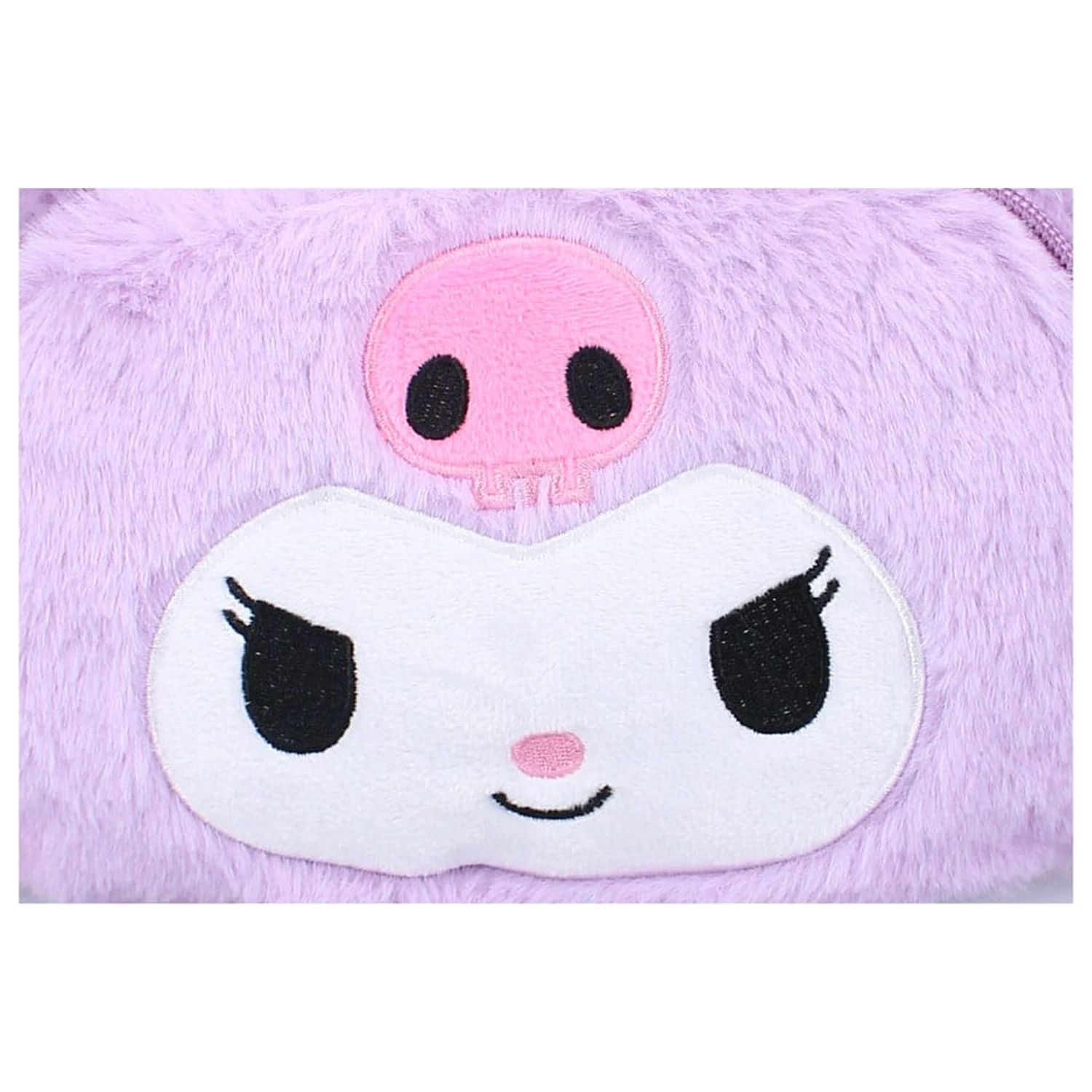 Sanrio nahrbtnik Kuromi Fluffy Festival Purple 26 cm fotografija izdelka