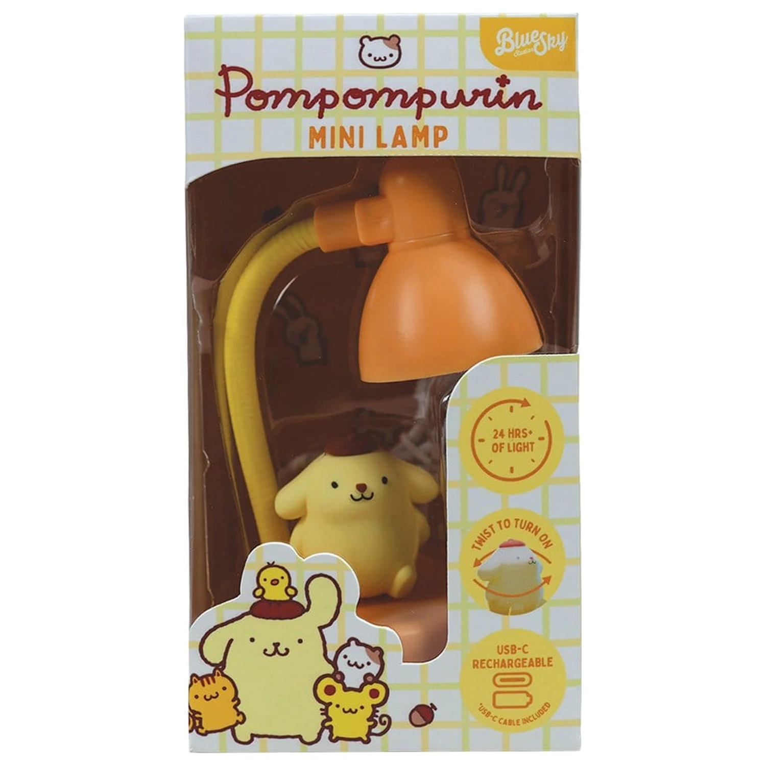 Sanrio Mini LED-lučka s figurico Pompompurin 11 cm fotografija izdelka