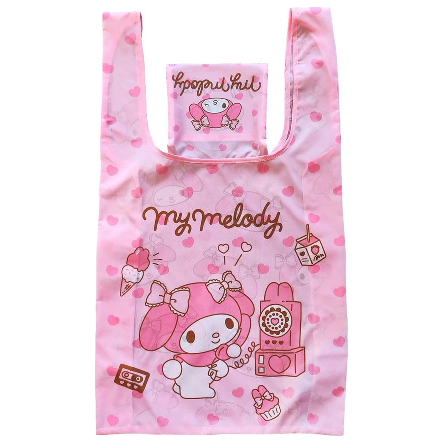 Sanrio Tote torba My Melody Kawaii Zložljiva fotografija izdelka