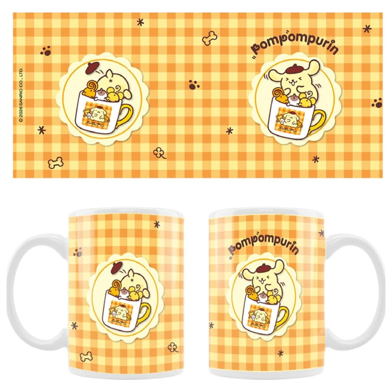 Sanrio Skodelica Pompompurin Squishy Cute Purin 03 fotografija izdelka