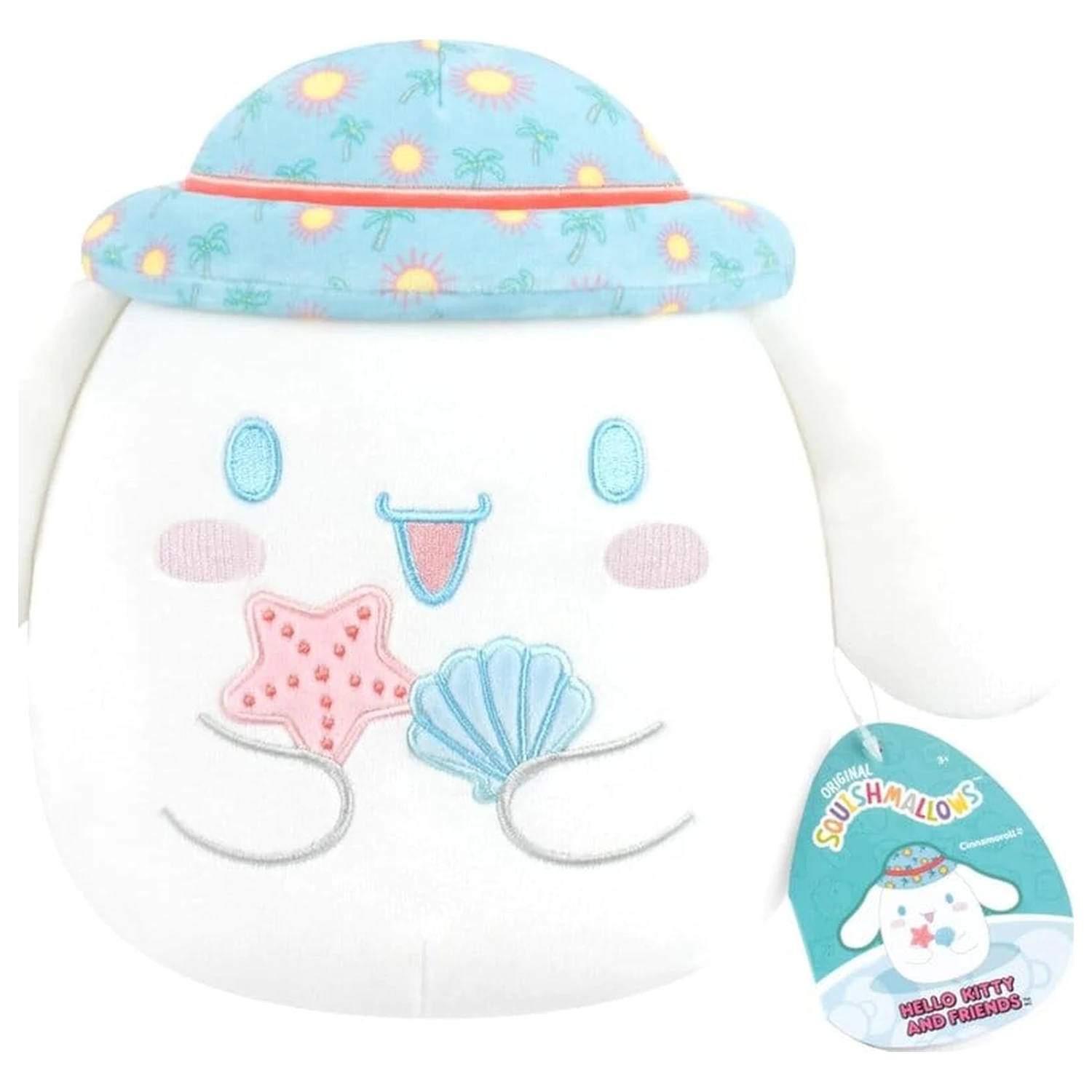 Sanrio Squishmallow plišasta figura Hello Kitty and Friends Seize the Moment Cinnamoroll Hat 20 cm fotografija izdelka
