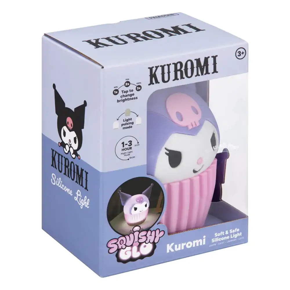Sanrio Squishy Svetleča Silikonska Lučka Kuromi 15 cm fotografija izdelka