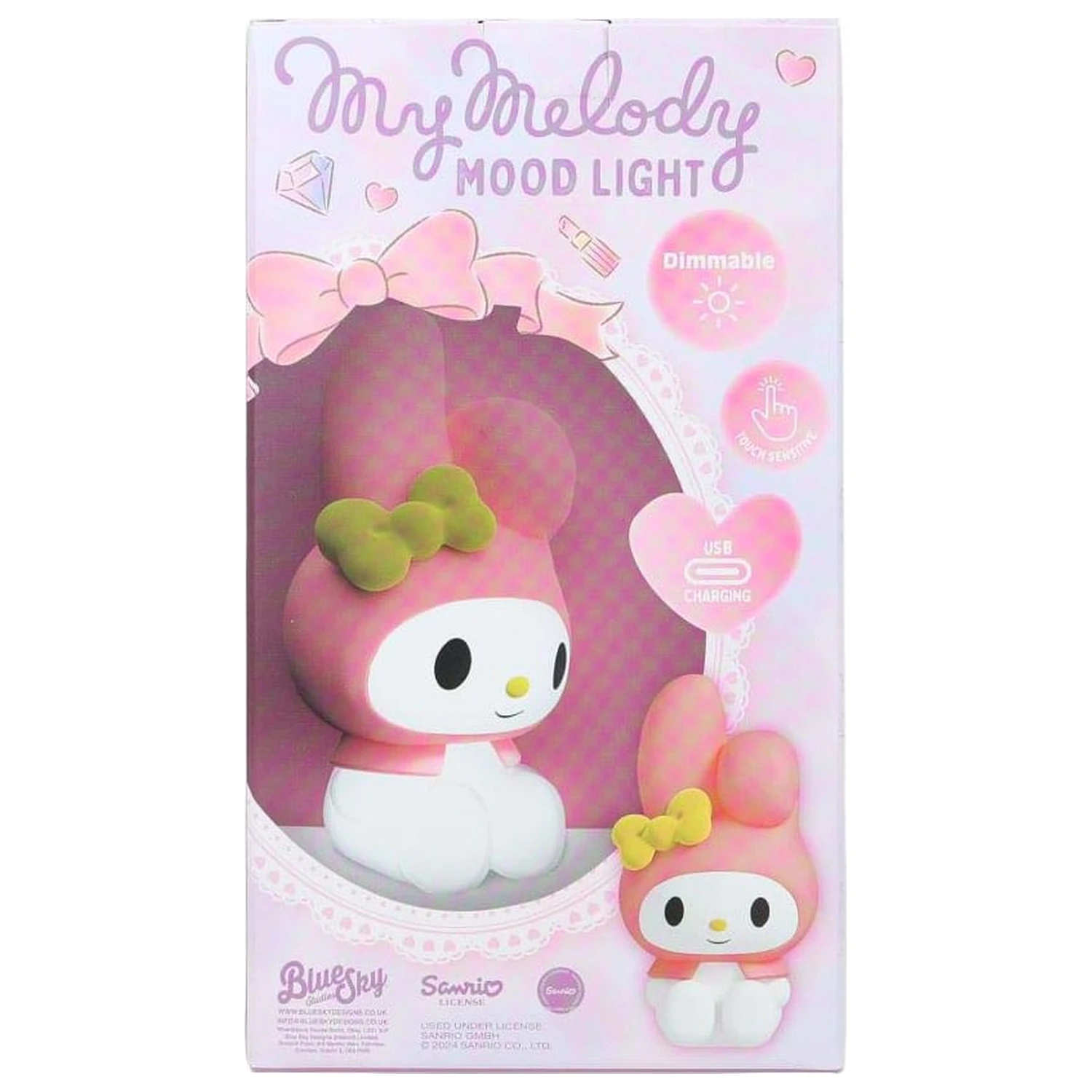Sanrio svetilka Mood z USB-C My Melody 11 cm fotografija izdelka