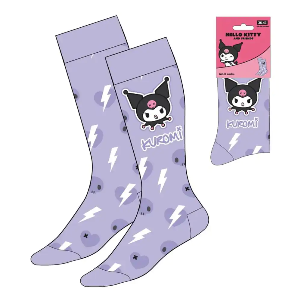 Sanrio nogavice Kuromi Purple 36-43 fotografija izdelka